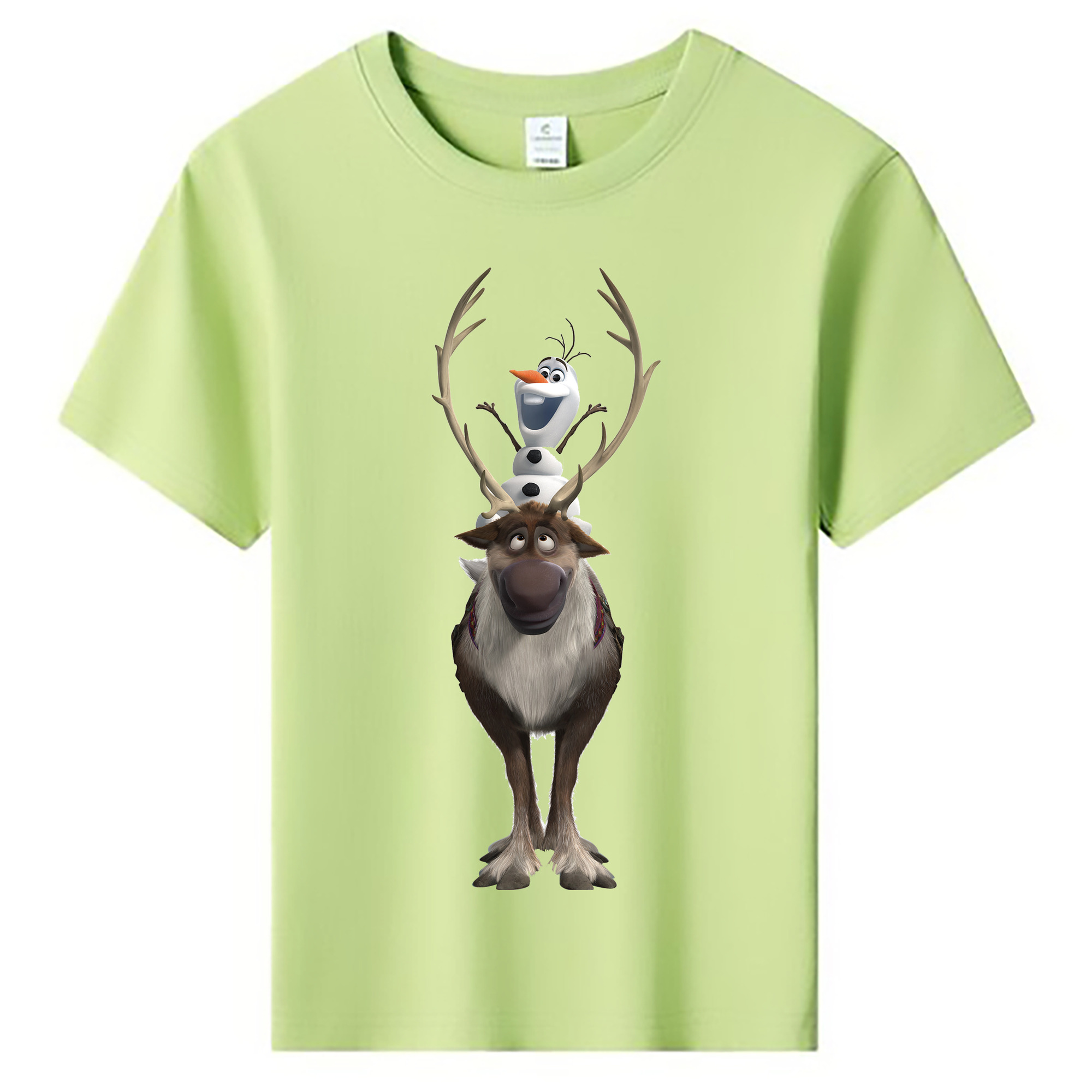 （画像用） アナと雪の女王 アンナ エルサ Frozen Anna Elsa 綿100％キッズTシャツ（フロントプリント）